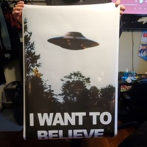 X-Files I want to believe poster